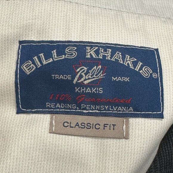 NEW Bill's Khakis Classic Fit M2, size 38, cotton blend, plaid, fall, office - Picture 15 of 15